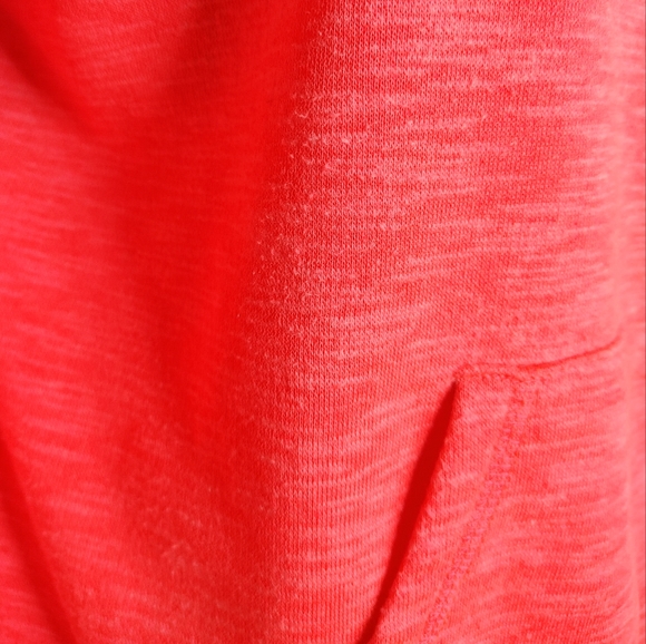 MTA SPORT Running Knit Zip Hoodie with Thumbholes, Orange XL - Picture 3 of 10